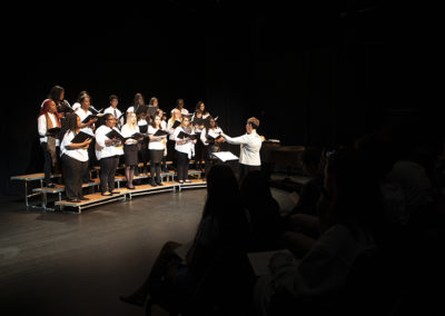 Members of FMU Choir perform in April 2019.